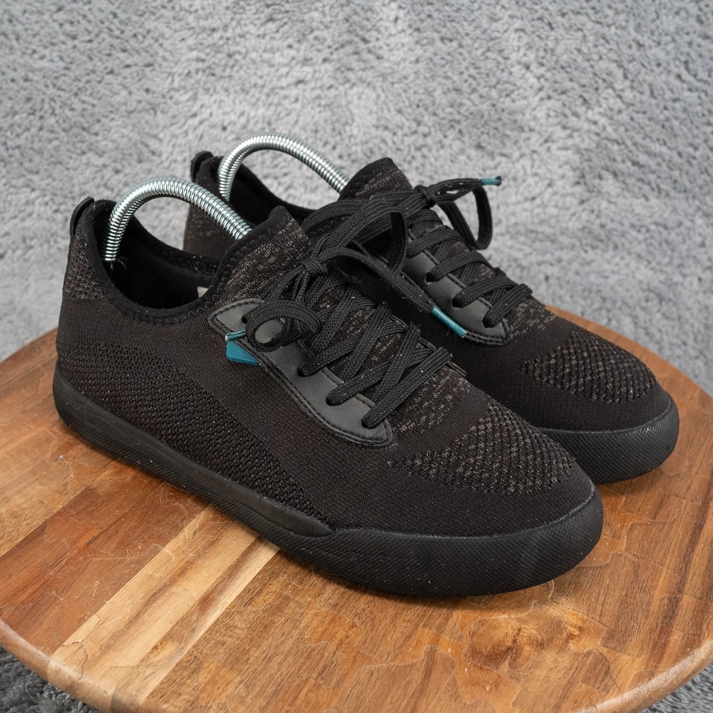 Vessi Weekend 1.5 Womens Size 9 Waterproof Shoes Sneakers Asphalt Black Black